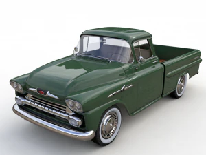 пикап chevy 3100 apache 1958 года выпуска 3D Модель