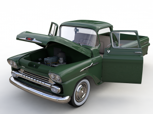 chevy 3100 apache pickup fleetside 1958 3Dモデル