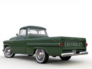 chevy 3100 apache pickup fleetside 1958 3D Model