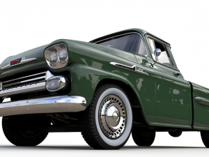 chevy 3100 apache pickup fleetside 1958 3Dモデル