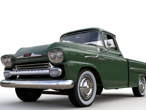 chevy 3100 apache pickup fleetside 1958 3Dモデル