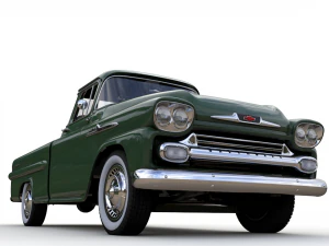 chevy 3100 apache pickup fleetside 1958 3D Model