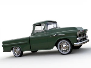 chevy 3100 apache pickup fleetside 1958 3D Model