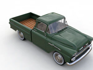 chevy 3100 apache pickup fleetside 1958 3D Model