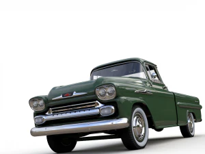 chevy 3100 apache pickup fleetside 1958 3D Model