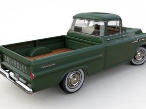 chevy 3100 apache pickup fleetside 1958 3D Model