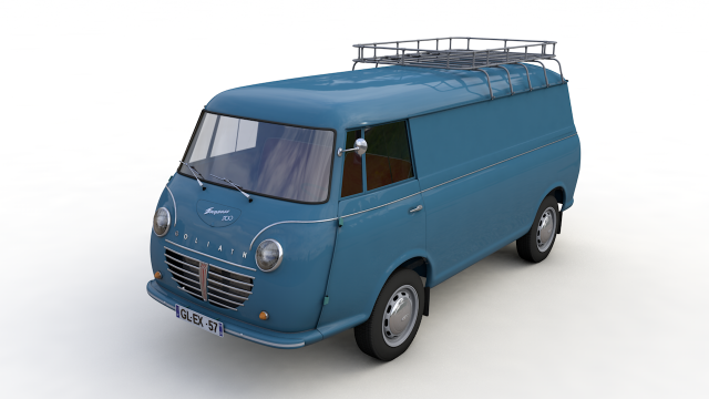 goliath express 1100 wagen 1957 Modello 3D .c4d .max .obj .3ds .fbx .stl .blend 
