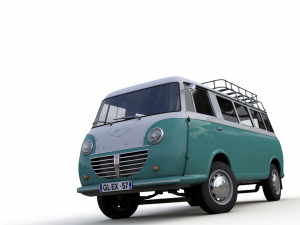 goliath express 1100 minibus 1957 3D Model