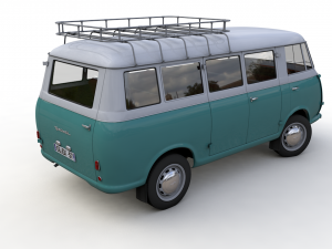 goliath express 1100 minibus 1957 3D Model