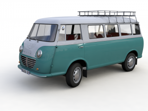 goliath express 1100 minibus 1957 3D Model