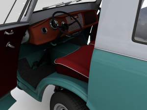 goliath express 1100 minibus 1957 3D Model