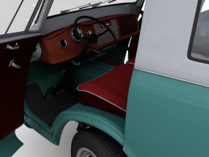 goliath express 1100 minibus 1957 3D Model