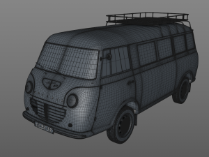 goliath express 1100 minibus 1957 3D Model