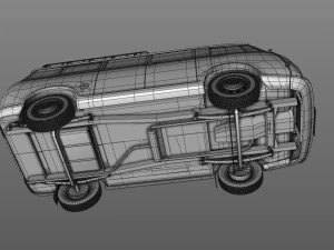 goliath express 1100 minibus 1957 3D Model