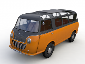 goliath express 1100 luxusbus 1957 3D Model