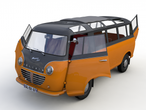 goliath express 1100 luxusbus 1957 3D Model