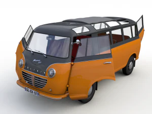 goliath express 1100 luxusbus 1957 3D Model