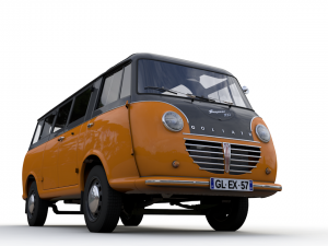 goliath express 1100 luxusbus 1957 3D Model