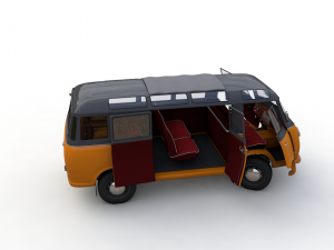 goliath express 1100 luxusbus 1957 3D Model