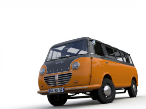 goliath express 1100 luxusbus 1957 3D Model
