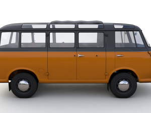goliath express 1100 luxusbus 1957 3D Model