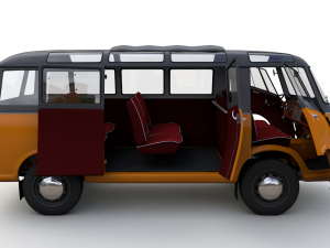 goliath express 1100 luxusbus 1957 3D Model