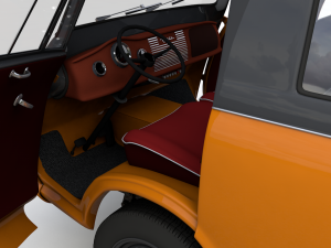 goliath express 1100 luxusbus 1957 3D Model
