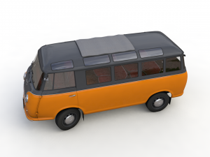 goliath express 1100 luxusbus 1957 3D Model