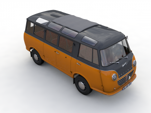 goliath express 1100 luxusbus 1957 3D Model