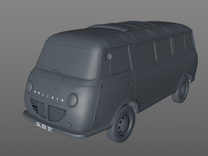 goliath express 1100 luxusbus 1957 3D Model