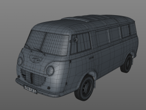 goliath express 1100 luxusbus 1957 3D Model