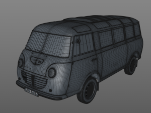 goliath express 1100 luxusbus 1957 3D Model