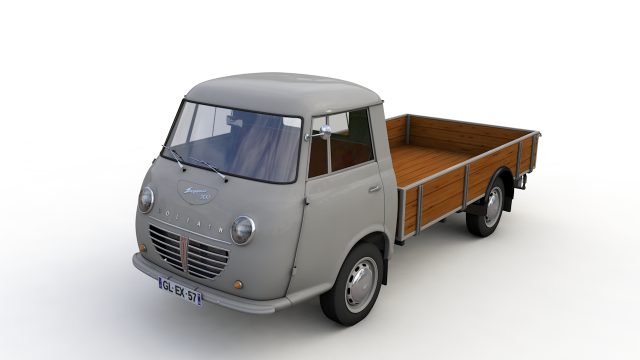 goliath express 1100 pickup 1957 Modelo 3D .c4d .max .obj .3ds .fbx .stl .blend 