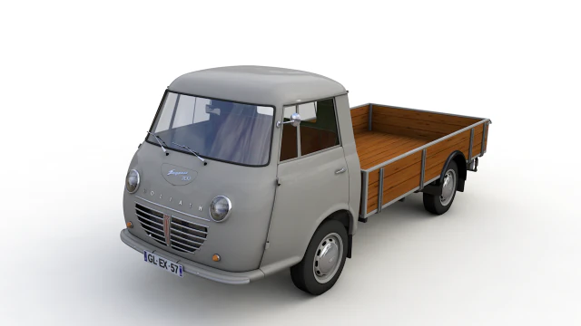 goliath express 1100 pickup 1957 3D Model .c4d .max .obj .3ds .fbx .stl .blend 