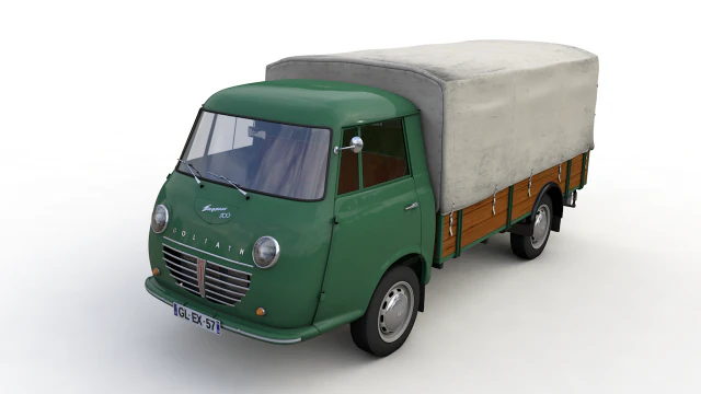 goliath express 1100 pickup 1957 3D Model .c4d .max .obj .3ds .fbx .stl .blend 