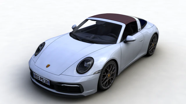 porsche 911 targa 2019 3D Model .c4d .max .obj .3ds .fbx .stl .blend