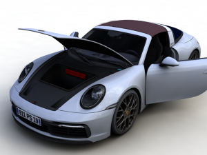 porsche 911 targa 2019 3D मॉडल