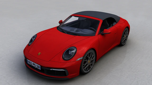 porsche 911 targa s 2019 3D Model .c4d .max .obj .3ds .fbx .stl .blend 