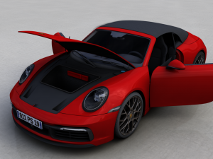 porsche 911 targa s 2019 Modello 3D
