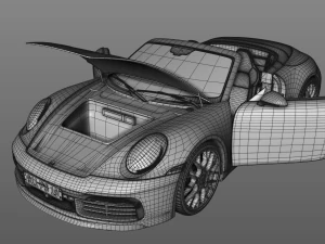 porsche 911 targa s 2019 3D Model