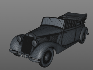 mercedes-benz typ 170v cabriolet b 1936 3D Model