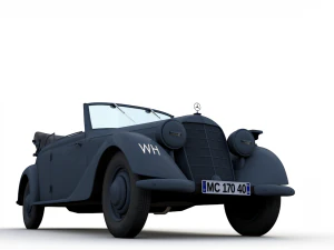 mercedes-benz typ 170v cabriolet b german staff 1940 3D Model