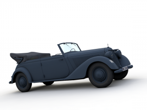 mercedes-benz typ 170v cabriolet b german staff 1940 3Dモデル