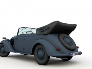 mercedes-benz typ 170v cabriolet b german staff 1940 3Dモデル