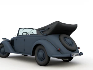 mercedes-benz typ 170v cabriolet b german staff 1940 3D Model