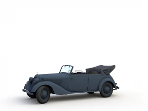 mercedes-benz typ 170v cabriolet b german staff 1940 3D Model