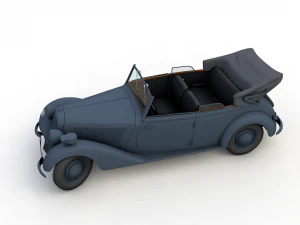 mercedes-benz typ 170v cabriolet b german staff 1940 3D Model