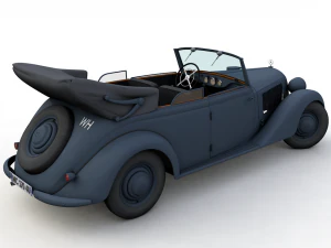 mercedes-benz typ 170v cabriolet b german staff 1940 3D Model