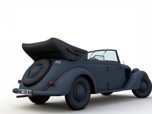 mercedes-benz typ 170v cabriolet b german staff 1940 3Dモデル