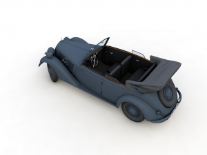 mercedes-benz typ 170v cabriolet b german staff 1940 3Dモデル